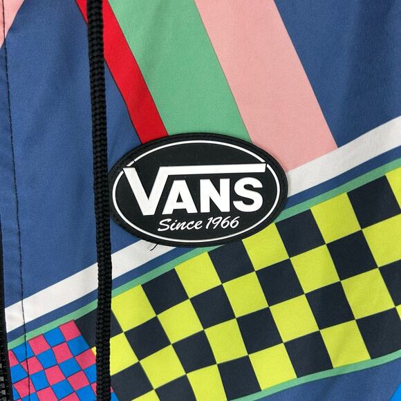 Vans Womens Windbreaker Jacket Size XS Colorful Full Zip Skate - Picture 8 of 8